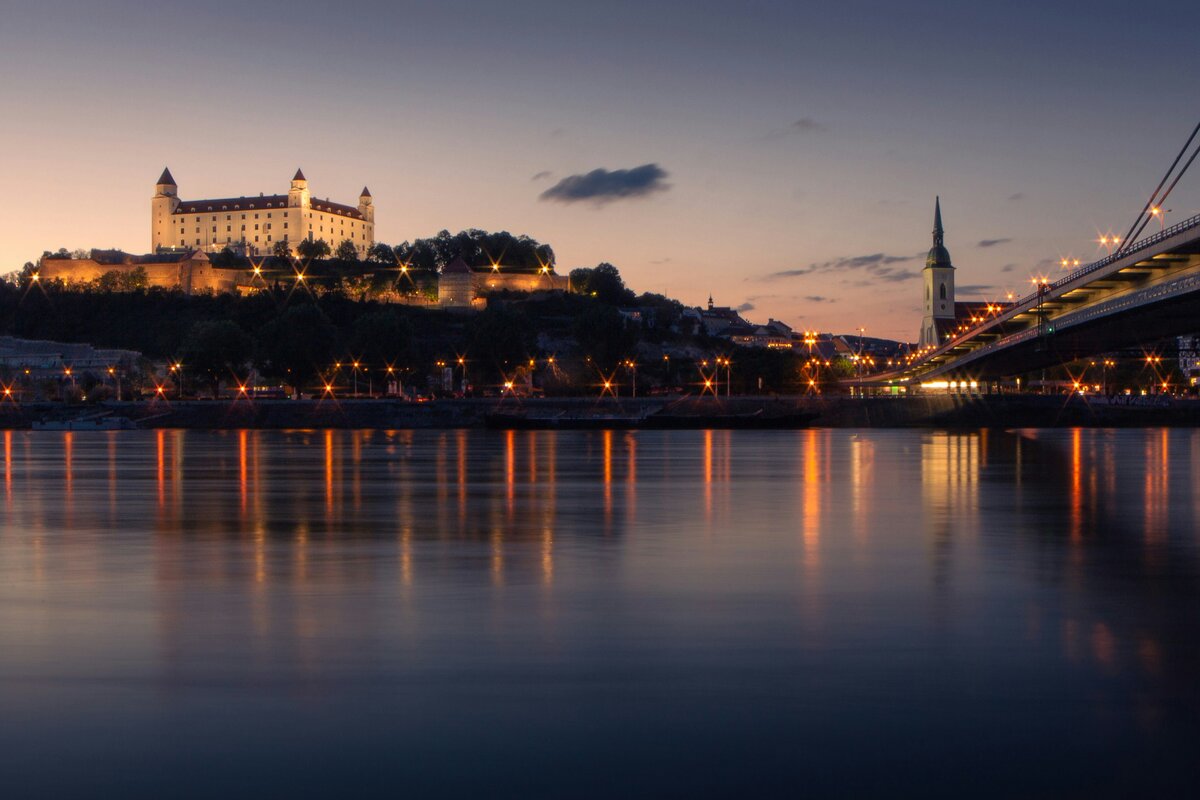 Bratislava Castle overlooking the Danube
